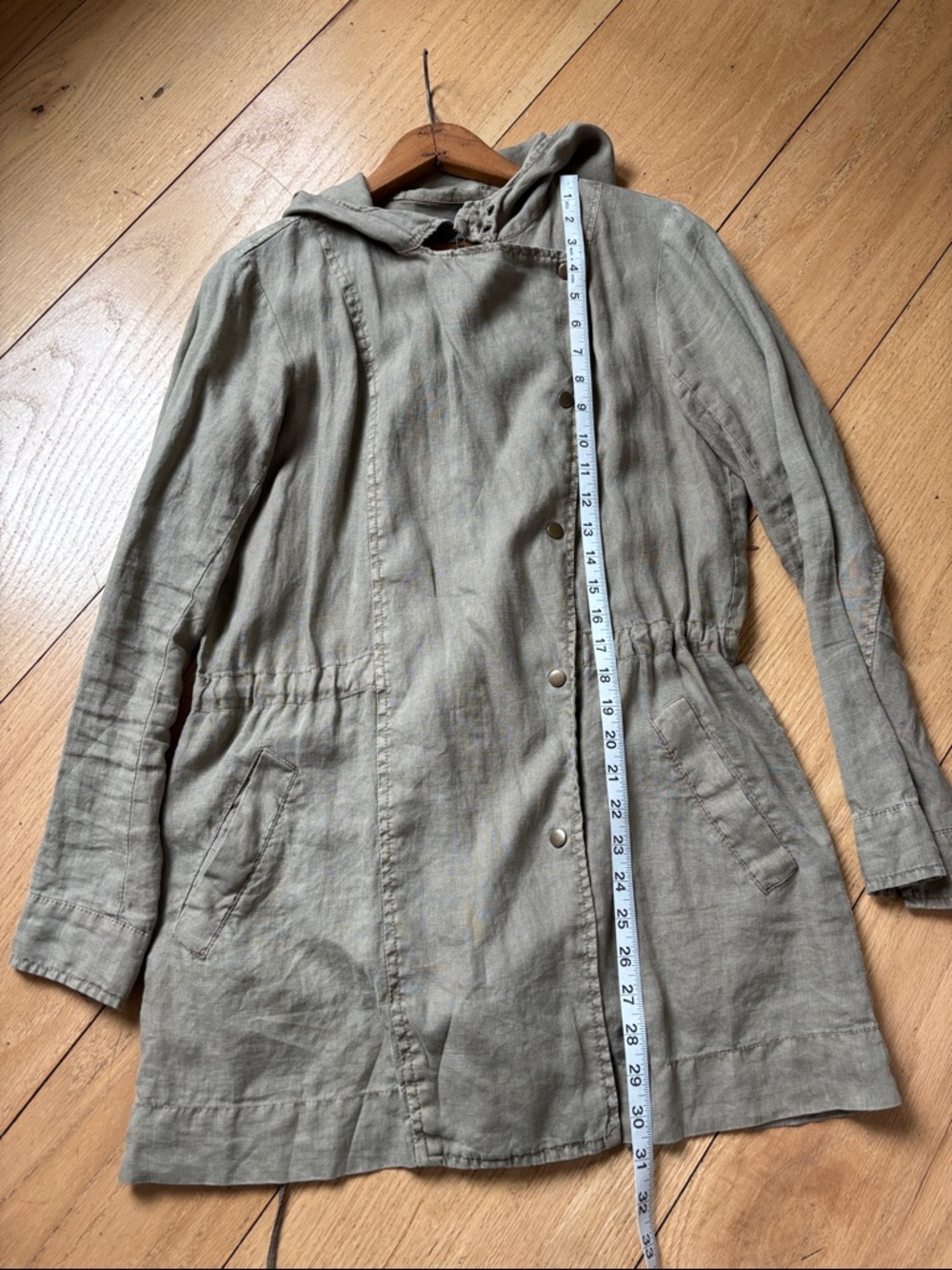100% Linen Michael Stars Anorak Jacket Size Small - Picture 11 of 12